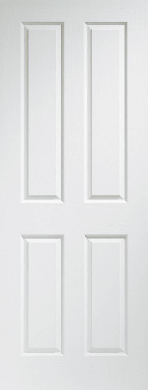 INTERNAL WHITE MOULDED VICTORIAN 4 PANEL DOOR