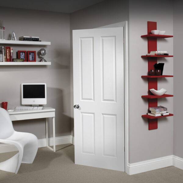 INTERNAL PRE-FINISHED WHITE MOULDED VICTORIAN 4 PANEL DOOR