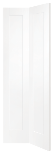 White shower enclosure panel on a white background