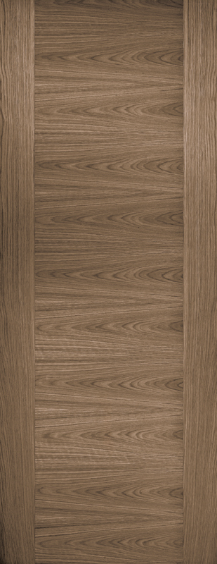 Wooden door with a vertical grain pattern