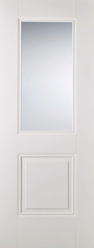 White Arnhem Glazed 1L Primed Plus Internal Door