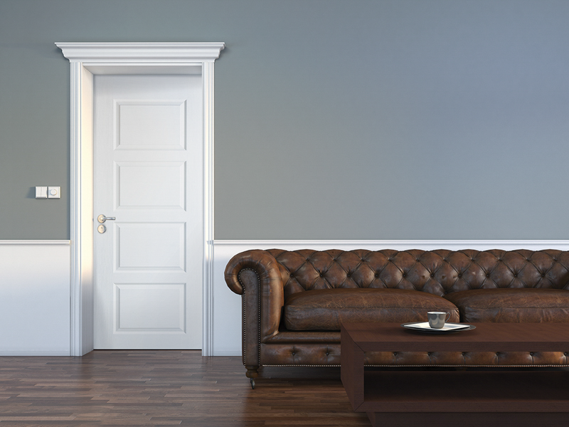 WHITE CONTEMPORARY FD30 PRIMED INTERNAL FIRE DOOR