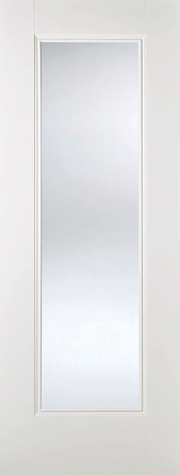 White Eindhoven Glazed 1L Primed Plus Internal Door