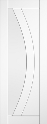 WHITE PRIMED GIRONA CLEAR GLAZED INTERNAL DOOR