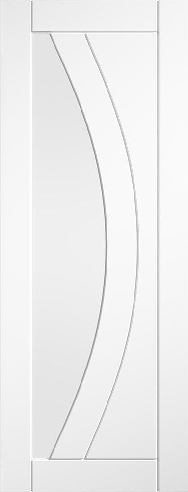 WHITE PRIMED GIRONA CLEAR GLAZED INTERNAL DOOR