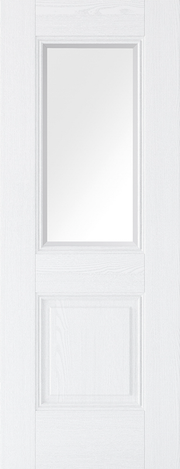 White Grain Arnhem Glazed 1L Primed Internal Door