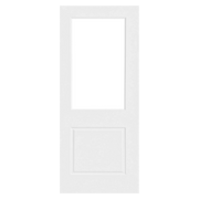 WHITE LAMINATE 1 PANEL 1 LIGHT INTERNAL DOOR