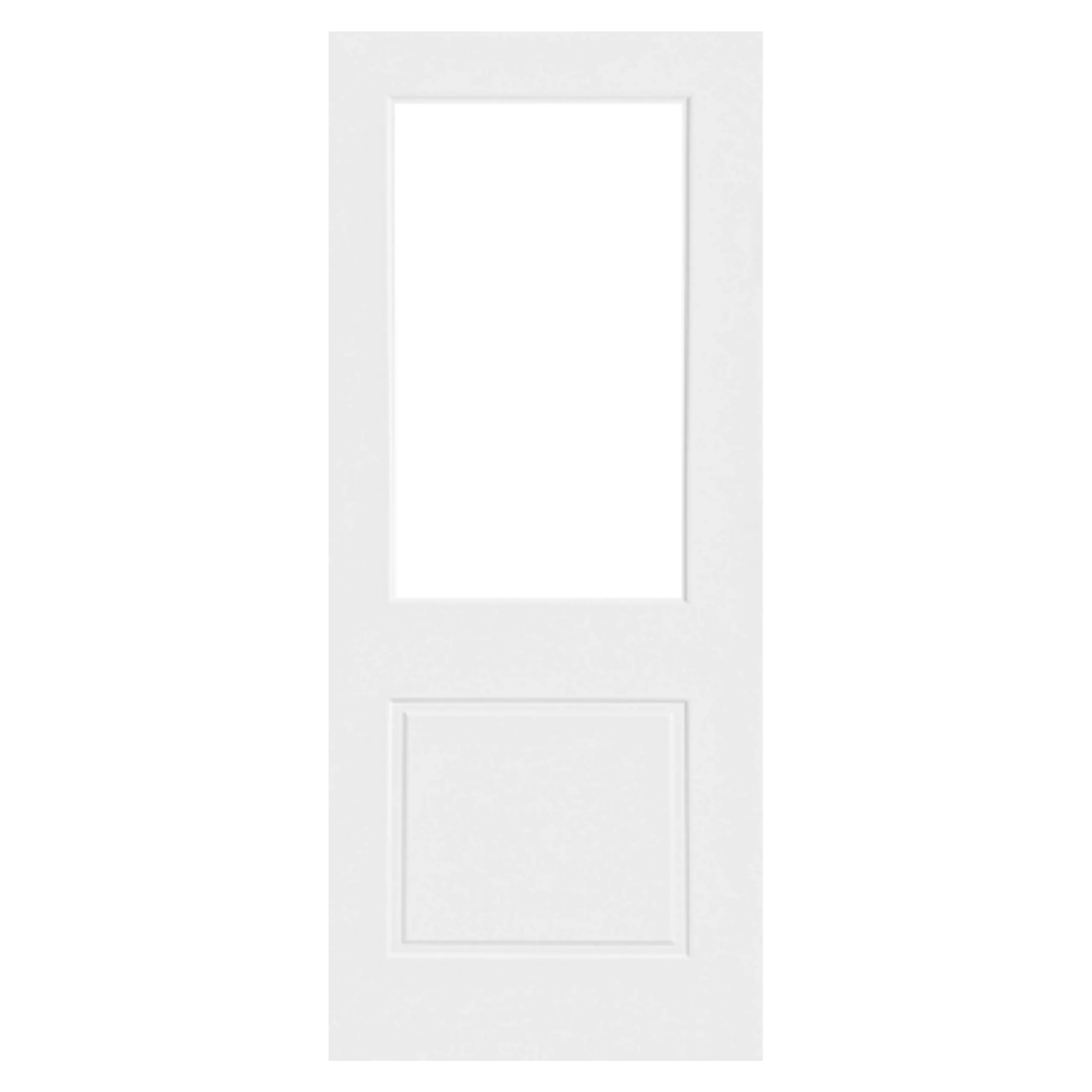 WHITE LAMINATE 1 PANEL 1 LIGHT INTERNAL DOOR
