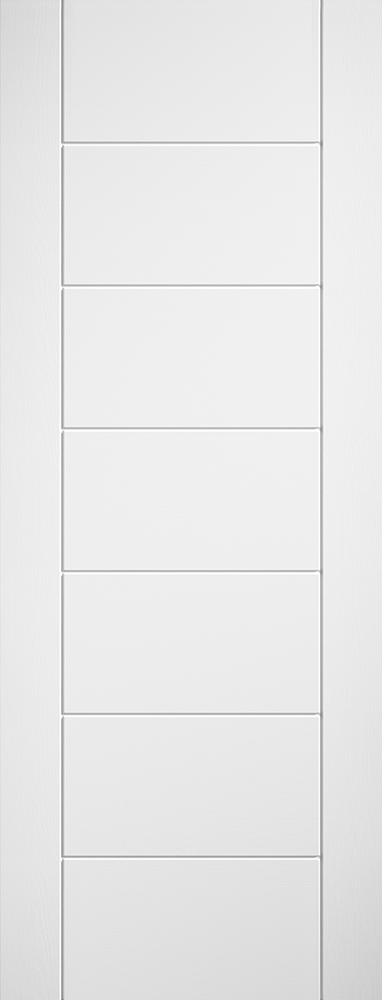 WHITE LAMINATE LINEAR PREFINISHED INTERNAL FIRE DOOR