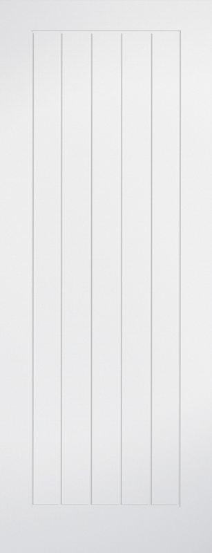 White Mexicano Primed Internal Door