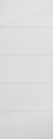 Smooth white panelled interior door