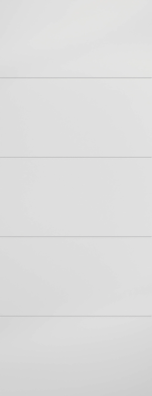 Smooth white panelled interior door