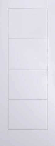 WHITE MOULDED LADDER PRIMED INTERNAL FIRE DOOR