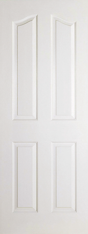 WHITE MOULDED MAYFAIR 4P PRIMED INTERNAL DOOR