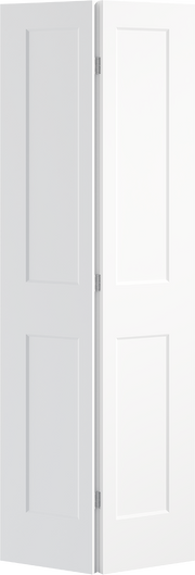 White interior door with a minimal design on a white background