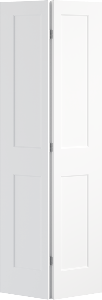 White interior door with a minimal design on a white background