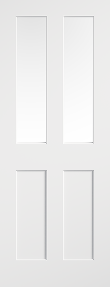 WHITE MOULDED SMOOTH ASHFORD GLAZED INTERNAL DOOR