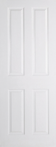 WHITE MOULDED TEXTURED 4P PRIMED INTERNAL DOOR