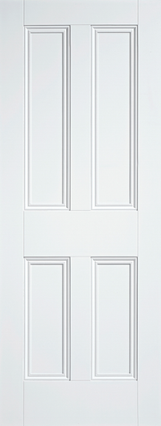 White Nostalgia 4P Primed Internal Door