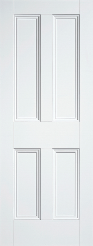 White Nostalgia 4P Primed Internal Door
