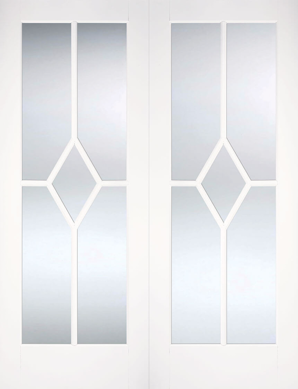 Decorative glass panel with geometric patterns on a white background