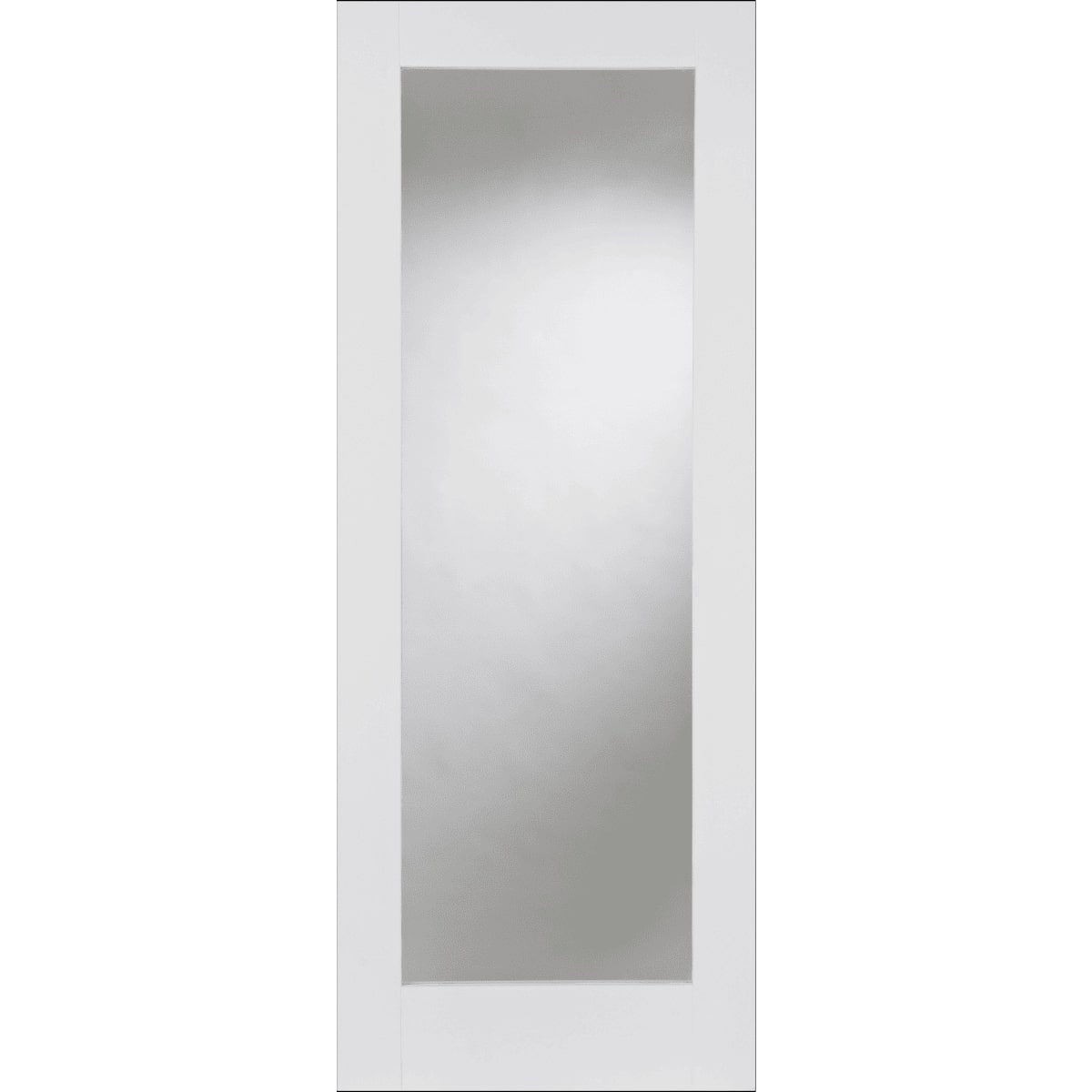 WHITE PRIMED SHAKER 1 LIGHT CLEAR GLAZED INTERNAL DOOR