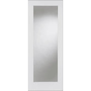 WHITE PRIMED SHAKER 1 LIGHT CLEAR GLAZED INTERNAL DOOR