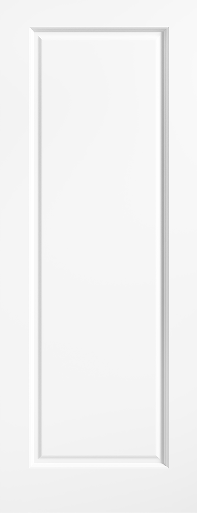 White door frame on a white background