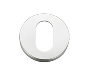 ZOO HARDWARE ARCHITECTURAL ALUMINIUM OVAL PROFILE ESCUTCHEON SATIN ALUMINIUM - ZAA003SA