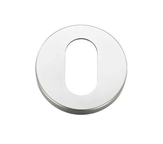 ZOO HARDWARE ARCHITECTURAL ALUMINIUM OVAL PROFILE ESCUTCHEON SATIN ALUMINIUM - ZAA003SA