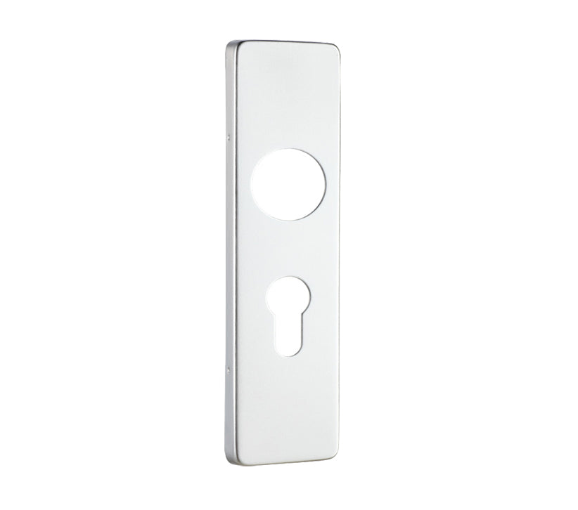 ZOO HARDWARE ARCHITECTURAL ALUMINIUM SHORT COVER PLATES, SATIN ALUMINIUM - (SOLD IN PAIRS)