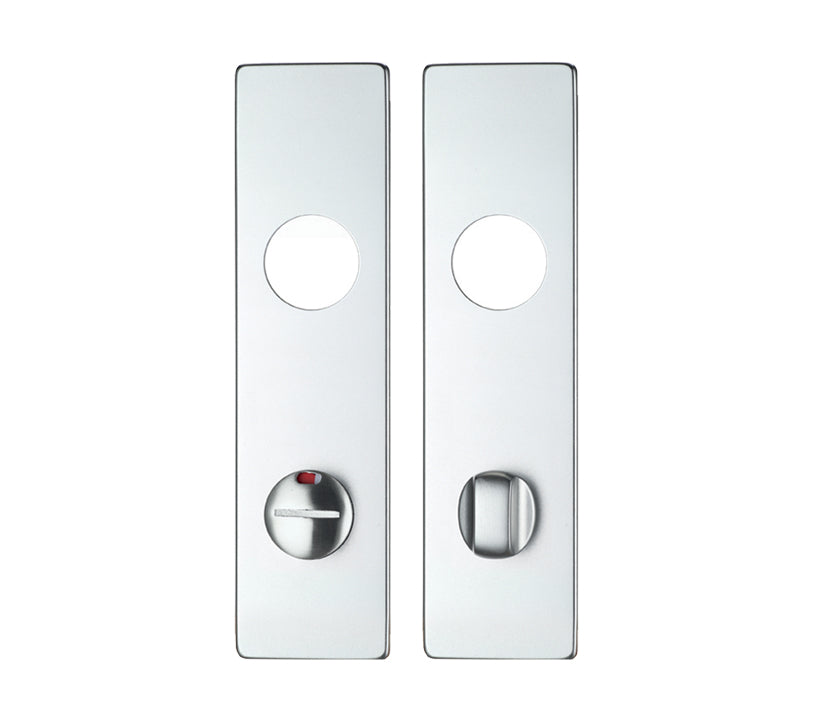 ZOO HARDWARE ARCHITECTURAL ALUMINIUM SHORT COVER PLATES, SATIN ALUMINIUM - (SOLD IN PAIRS)