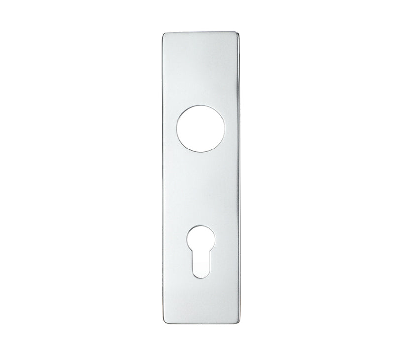 ZOO HARDWARE ARCHITECTURAL ALUMINIUM SHORT COVER PLATES, SATIN ALUMINIUM - (SOLD IN PAIRS)