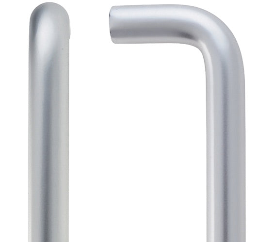 ZOO HARDWARE ARCHITECTURAL ALUMINIUM D PULL HANDLES (19MM OR 22MM BAR DIAMETER), SATIN ALUMINIUM