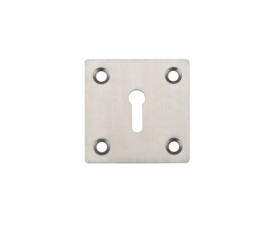 ZOO HARDWARE ZAS SQUARE STANDARD PROFILE ESCUTCHEON SATIN STAINLESS STEEL - ZAS26SS