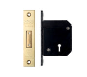 ZOO HARDWARE BRITISH STANDARD 5 LEVER CHUBB RETRO-FIT DEAD LOCK (67MM OR 80MM) - PVD STAINLESS BRASS