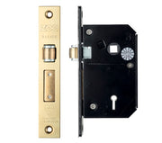 ZOO HARDWARE BRITISH STANDARD 5 LEVER CHUBB RETRO-FIT ROLLER SASH LOCK (67MM OR 80MM) - PVD STAINLESS BRASS
