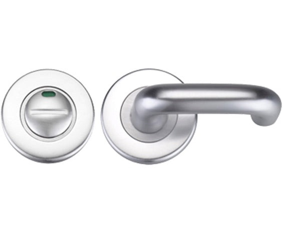 ZOO HARDWARE CONTRACT ALUMINIUM DISABLED TURN & RELEASE, SATIN ALUMINIUM - ZCA007ISA