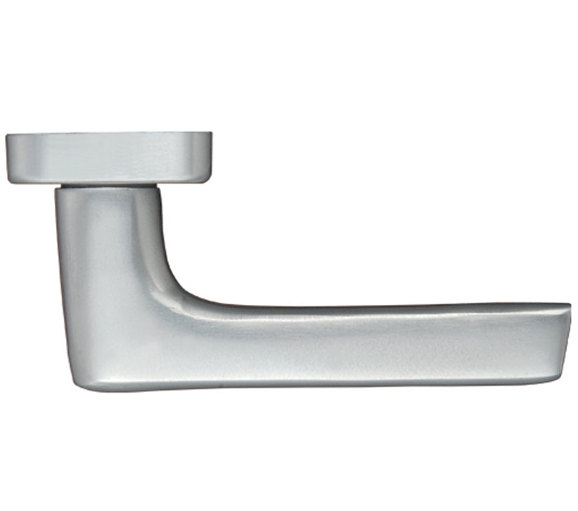 ZOO HARDWARE CONTRACT LEVER ON BACKPLATE, SATIN ALUMINIUM - (SOLD IN PAIRS)