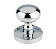 ZOO HARDWARE CONTRACT MUSHROOM MORTICE DOOR KNOBS POLISHED CHROME - ZCB35CP (SOLD IN PAIRS)