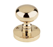 ZOO HARDWARE CONTRACT MUSHROOM MORTICE DOOR KNOBS POLISHED BRASS – ZCB35 (PAIR)