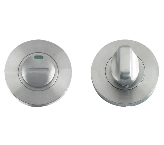 ZOO HARDWARE ZCS ARCHITECTURAL BATHROOM TURN & RELEASE WITH INDICATOR, SATIN STAINLESS STEEL - ZCS004ISS