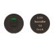 ZOO HARDWARE ZCS ARCHITECTURAL RTD LEVER ON ROUND ROSE  POWDER COATED BLACK - ZCS030LL‑PCB (SOLD IN PAIRS)