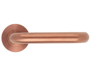 ZOO HARDWARE ZCS ARCHITECTURAL RTD LEVER ON ROUND ROSE  PVD SATIN BRONZE - ZCS030LL‑PVDBZ (SOLD IN PAIRS)