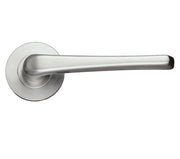 ZOO HARDWARE ZCS ARCHITECTURAL ATLAS LEVER ON ROUND ROSE SATIN STAINLESS STEEL – ZCS160SS (SOLD IN PAIRS)