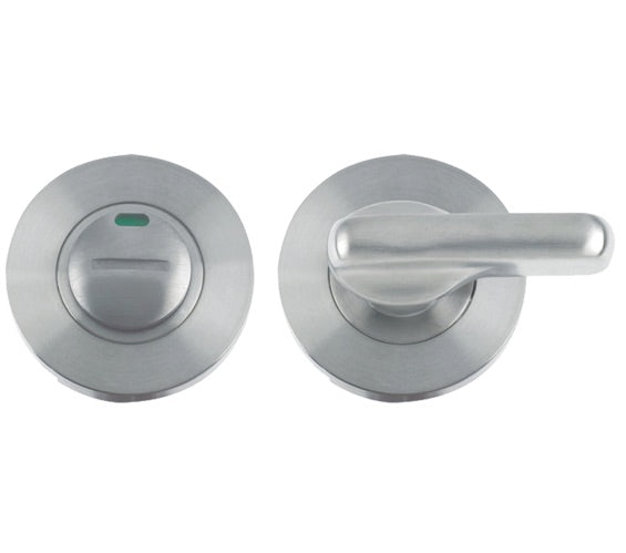 ZOO HARDWARE ZCS2 CONTRACT DISABLED BATHROOM TURN & RELEASE WITH INDICATOR, SATIN STAINLESS STEEL - ZCS2006ISS