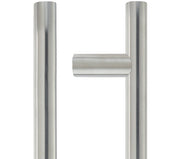 ZOO HARDWARE ZCS2G CONTRACT GUARDSMAN PULL HANDLE (19MM OR 22MM BAR DIAMETER), SATIN STAINLESS STEEL