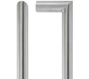ZOO HARDWARE ZCS2M CONTRACT MITRED PULL HANDLES (19MM BAR DIAMETER), SATIN STAINLESS STEEL - ZCS2M150BS