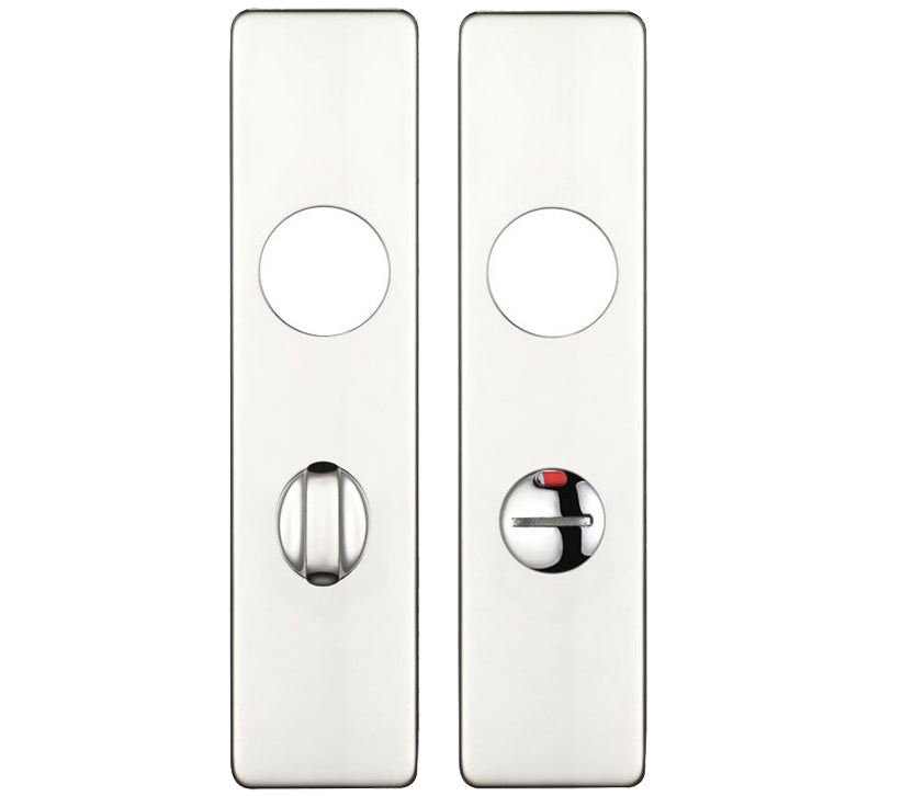 ZOO HARDWARE ZCS ARCHITECTURAL SHORT COVER PLATES, POLISHED STAINLESS STEEL - ZCS41PS (SOLD IN PAIRS)
