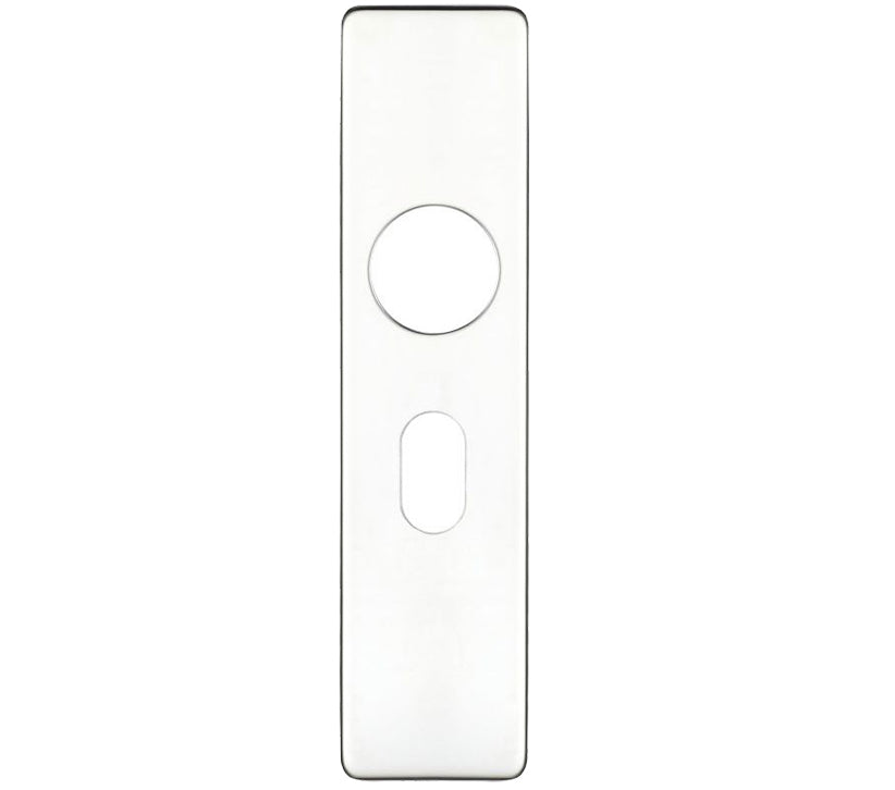 ZOO HARDWARE ZCS ARCHITECTURAL SHORT COVER PLATES, POLISHED STAINLESS STEEL - ZCS41PS (SOLD IN PAIRS)